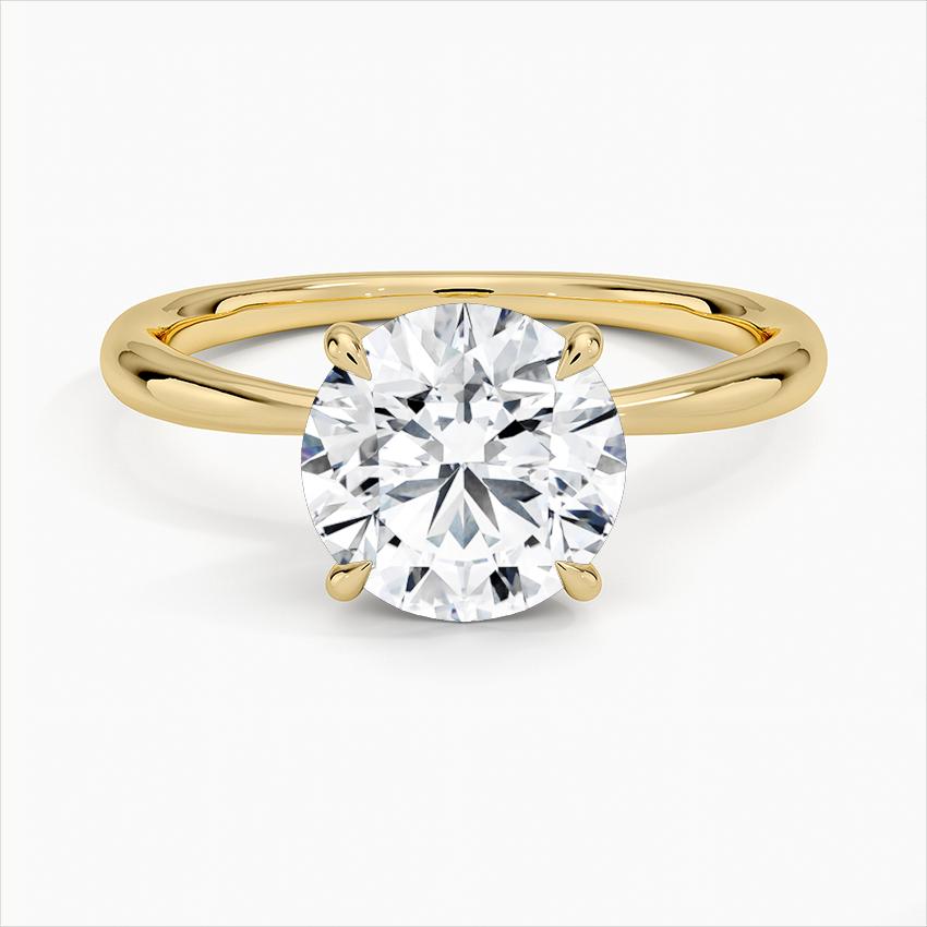 Freesia solitaire ring.