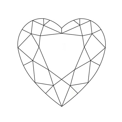 A Heart shaped diamond.