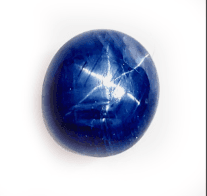 A beautiful blue sapphire.