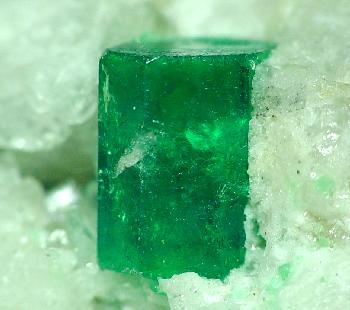 An Emerald with inclusions.