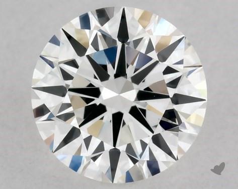 A brilliant diamond in J Color.
