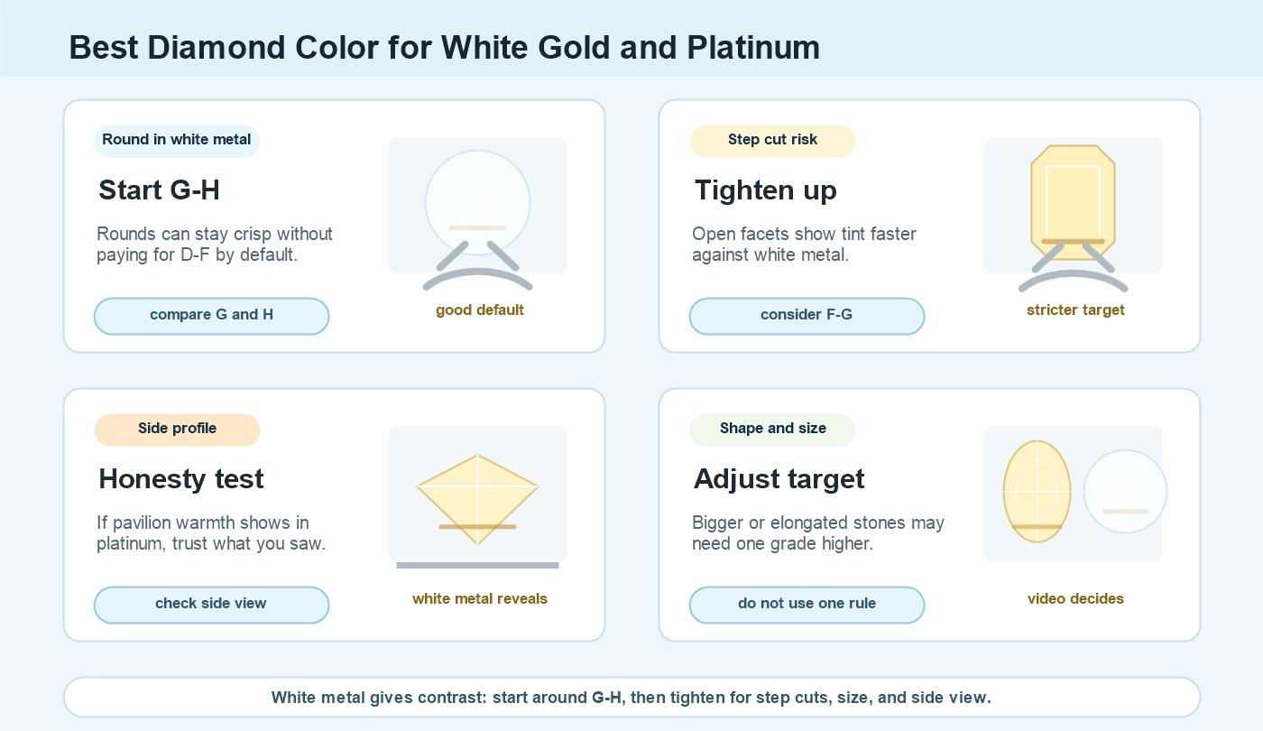 white gold platinum diamond comparison