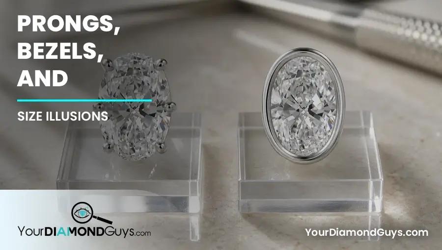 Prongs, Bezels, and Size Illusions