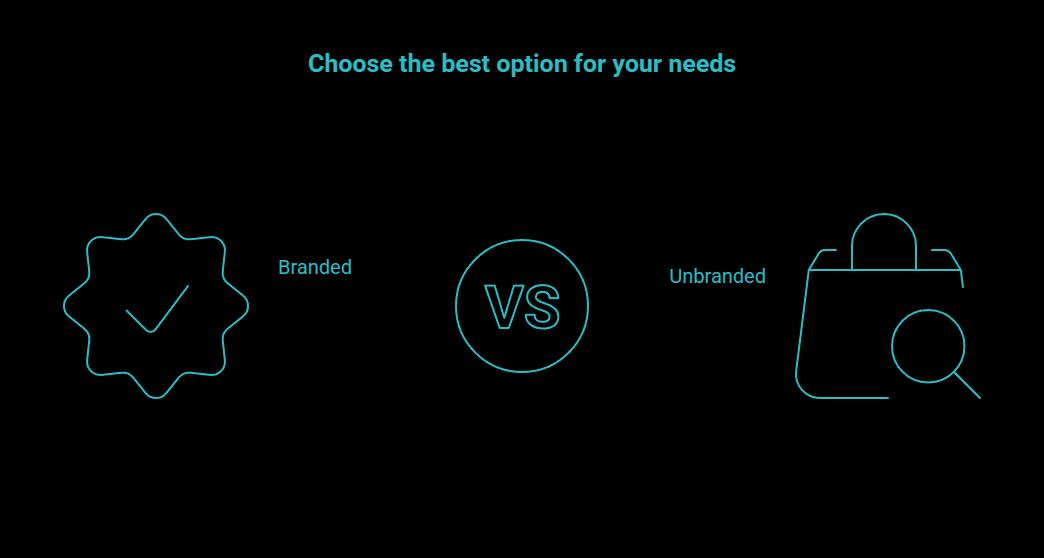 branded vs unbranded the real decision visual selection