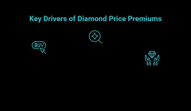 why the premium or discount shows up visual selection