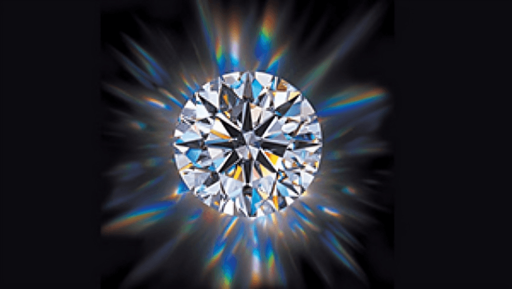 Diamond 4Cs illustration - Cut, Color, Clarity, Carat