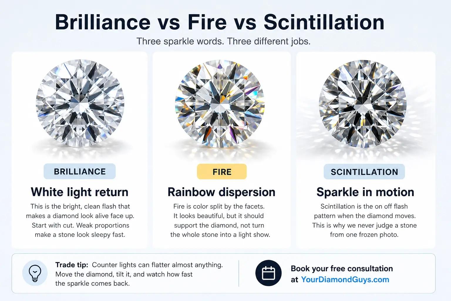 brilliance fire scintillation infographic