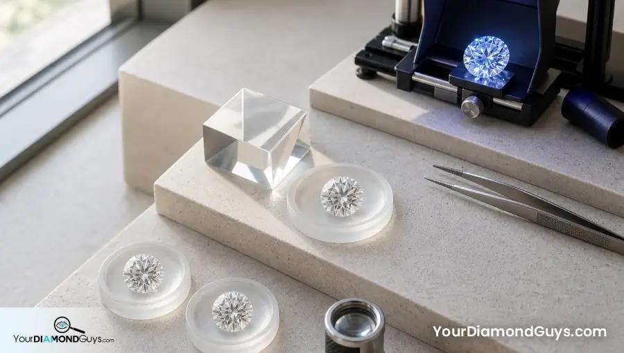 Stepped fluorescence inspection bench with more evidence tools for stronger reactions
