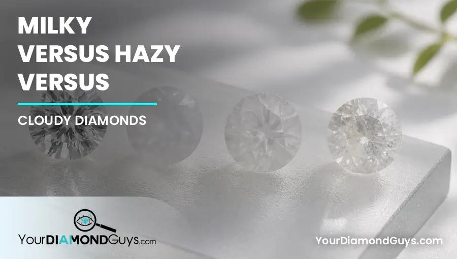 Milky Versus Hazy Versus Cloudy Diamonds