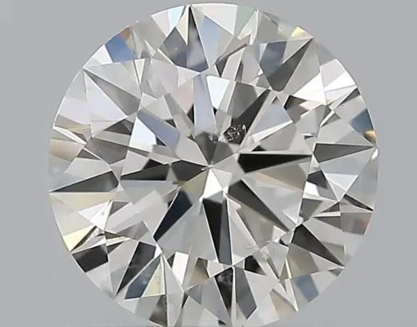 SI1 round brilliant diamond reference for eye clean value check
