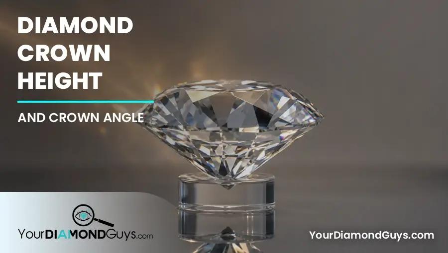 Side profile of a round diamond with grazing studio light concentrated across the crown
