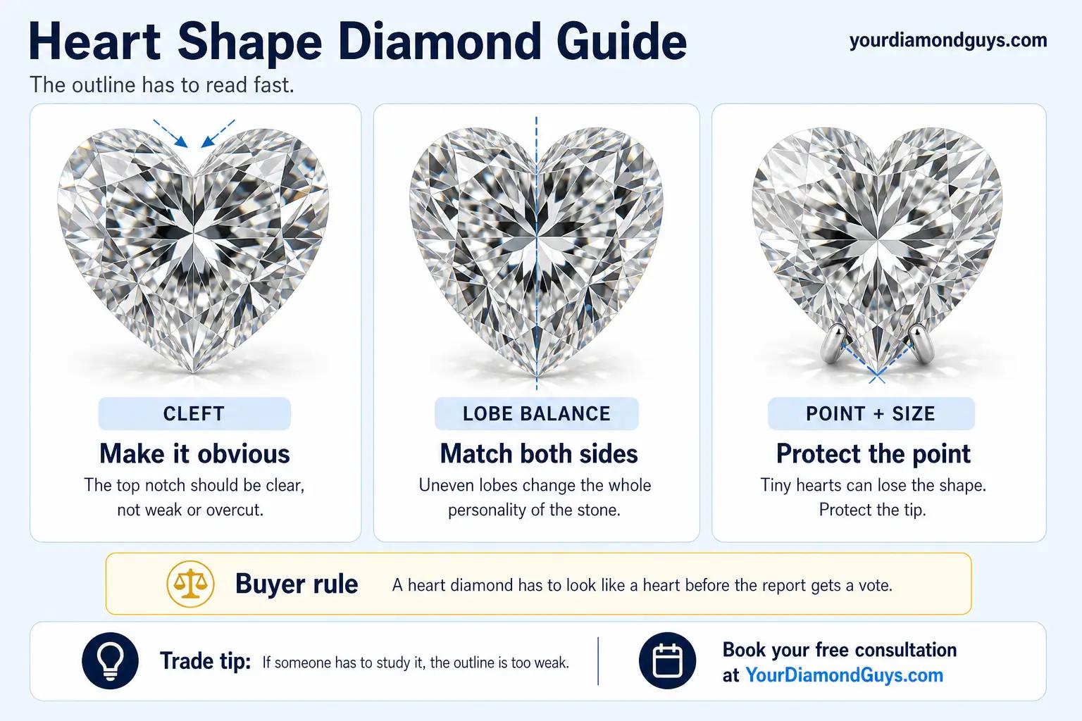 Heart Shape Diamond Guide