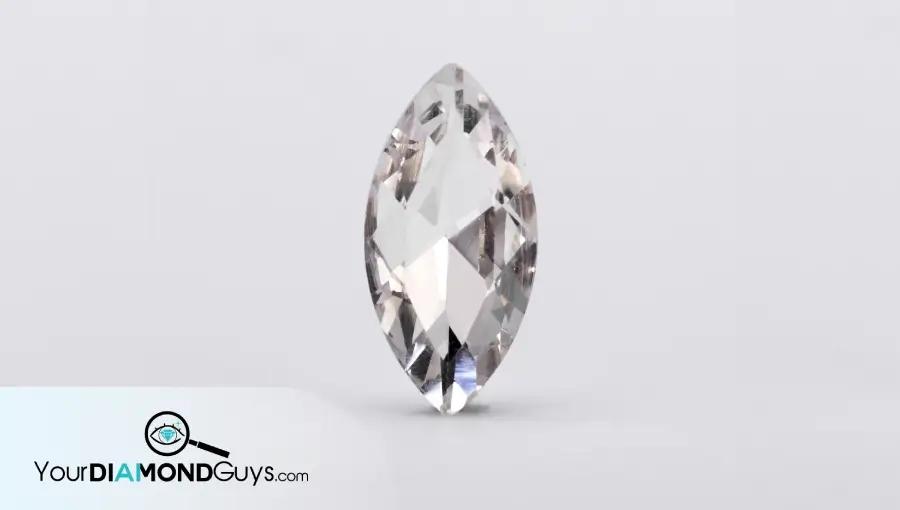 marquise diamond showing elongated shape and pointed ends