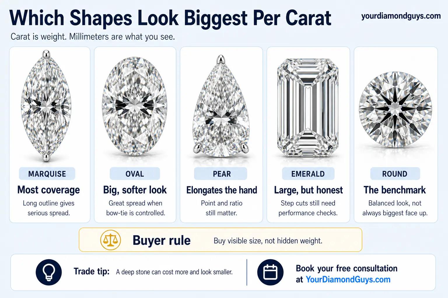 Looks Biggest Per Carat