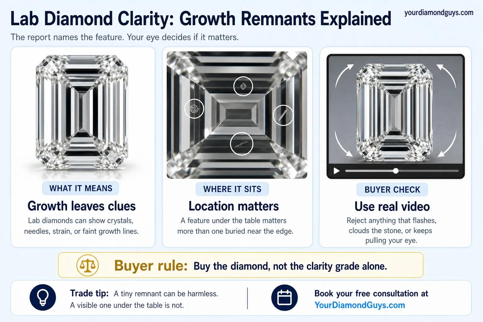 Lab Diamond Clarity: Growth Remnants Explained