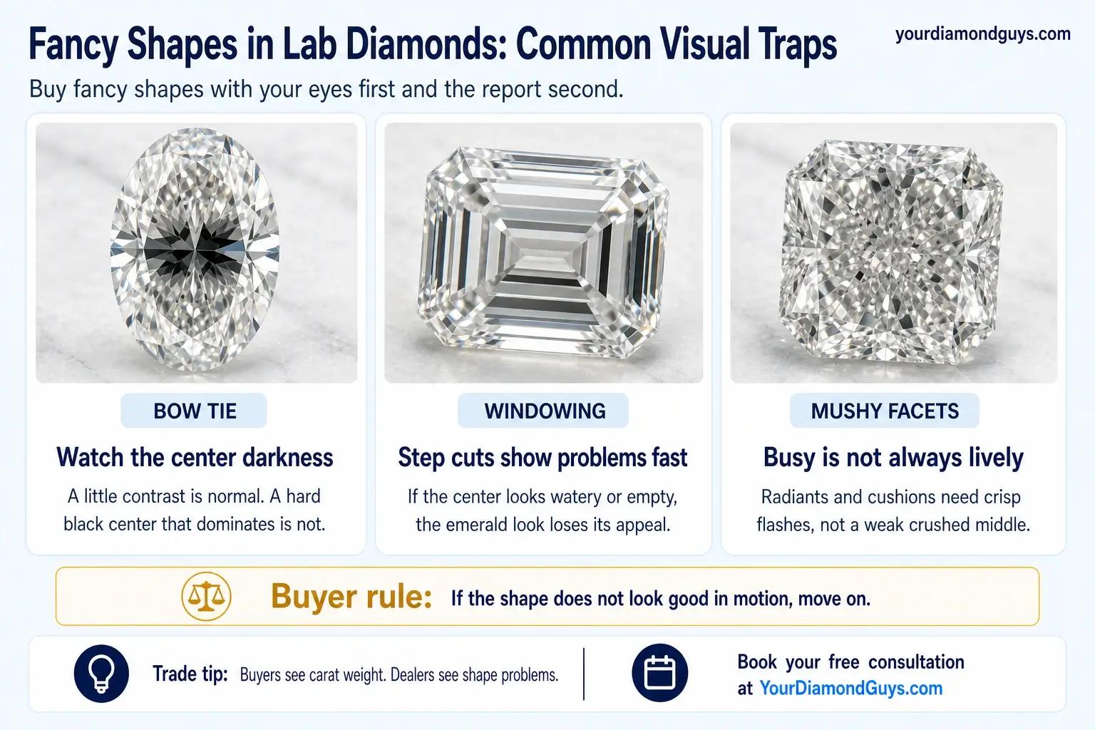 Fancy Shapes in Lab Diamonds