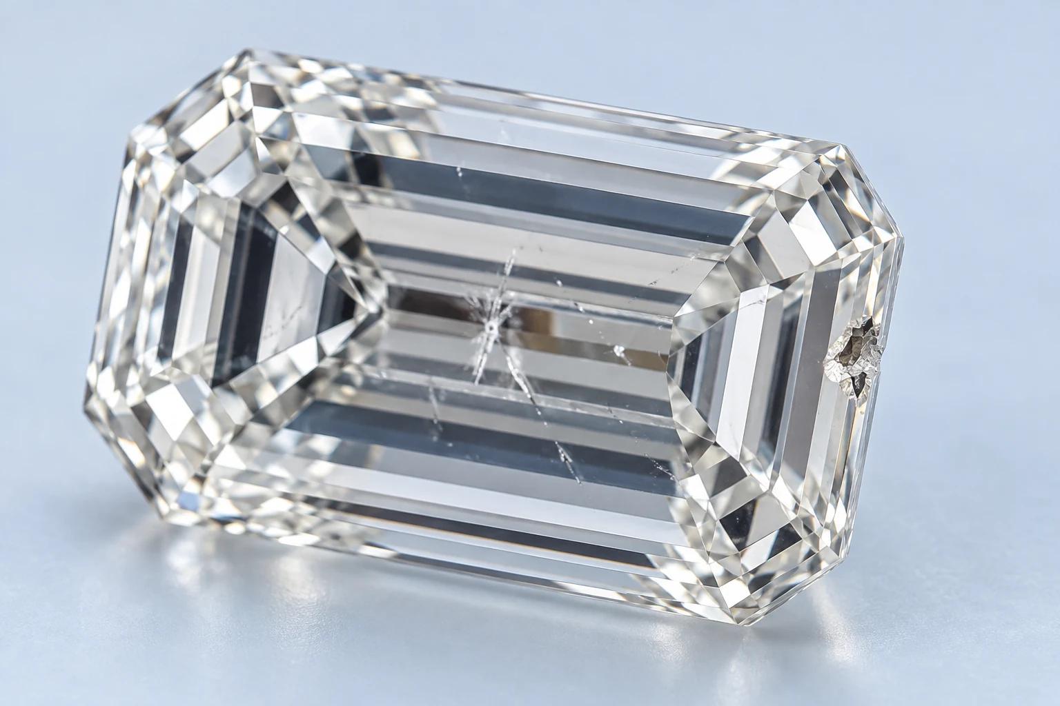 Diamond clarity inclusion - Chip or cavity feature under magnification