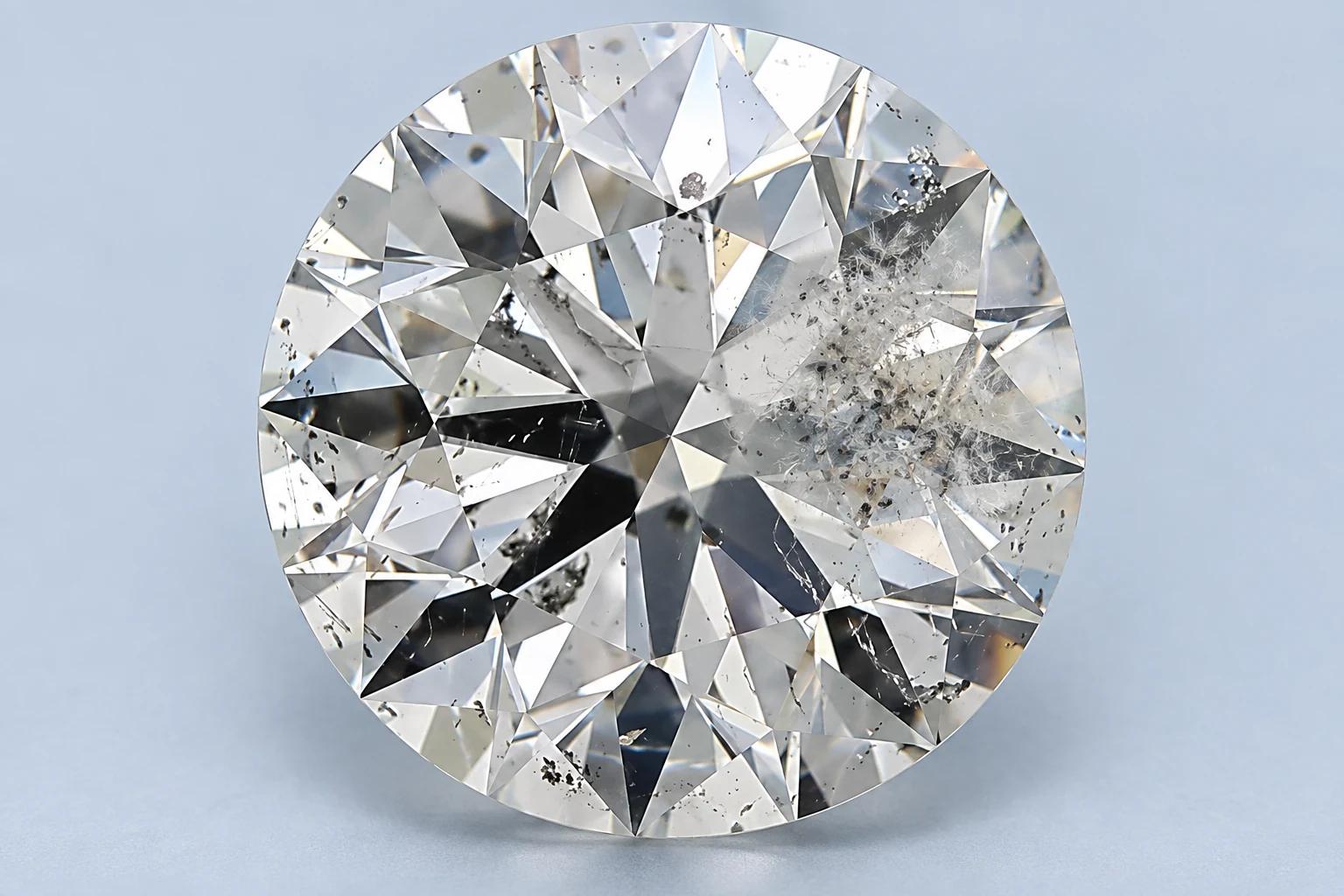 Diamond clarity inclusion - Cloud or busy plot under magnification