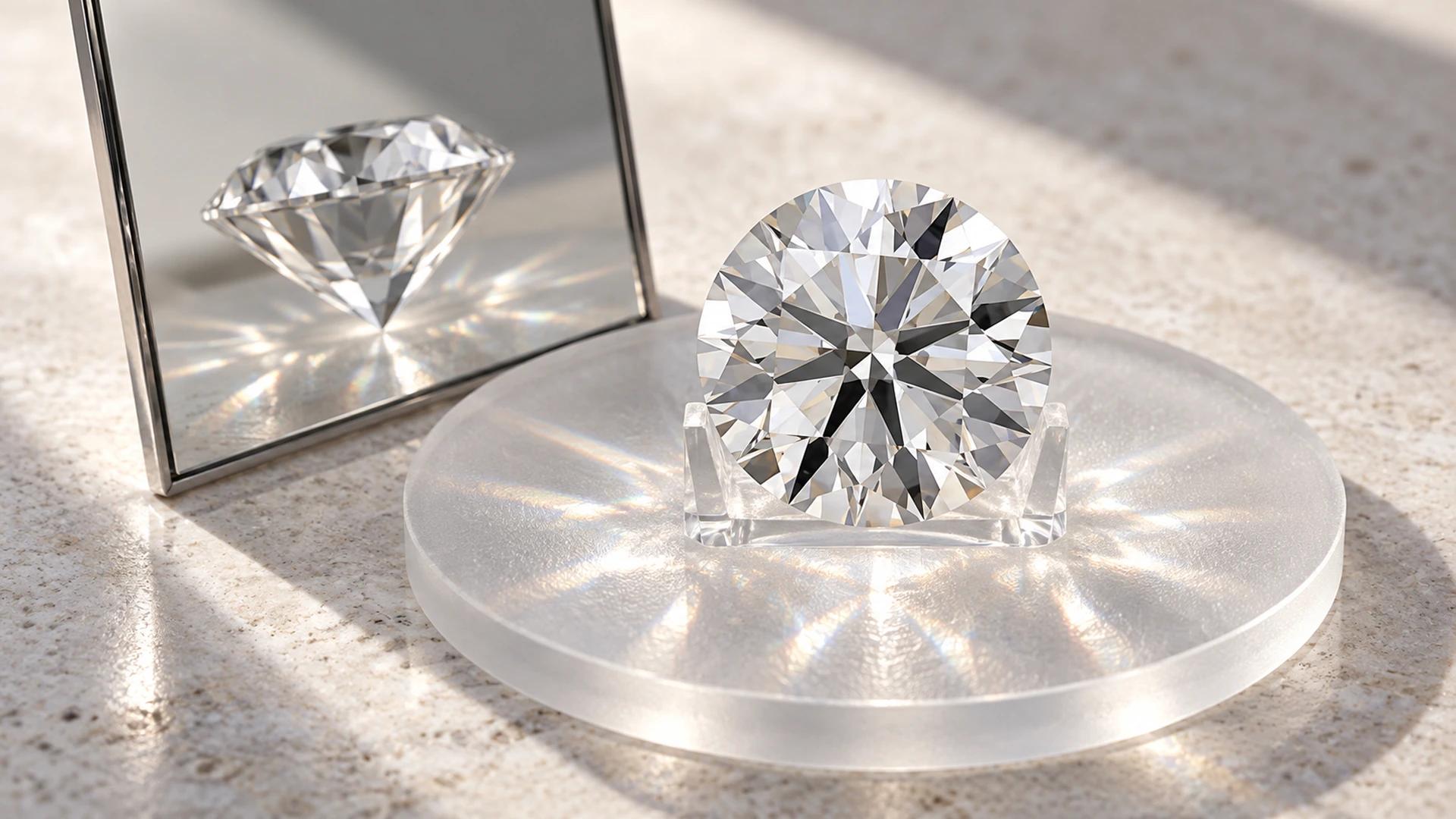 Diamond quality guide - round brilliant diamond whole stone optical evaluation