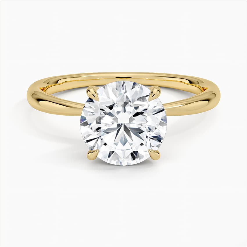 Freesia solitaire ring.
