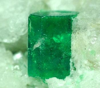 An Emerald with inclusions.