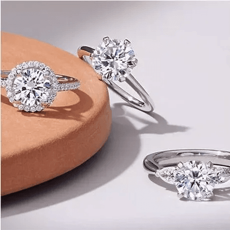 Beautiful diamond ring on hand - YourDiamondGuys