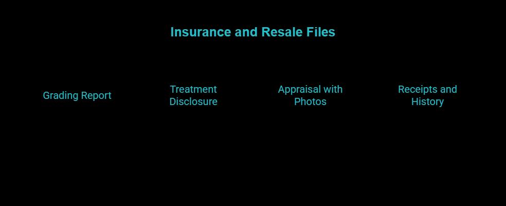 insurance and appraisals treatment should be on the paper visual selection