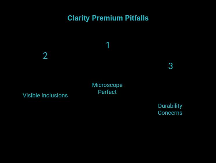why clarity price jumps feel big and where people overpay visual selection