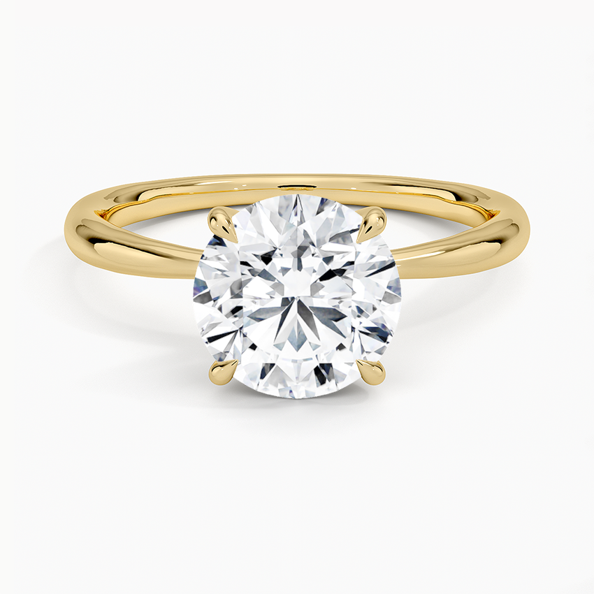 Freesia solitaire ring.