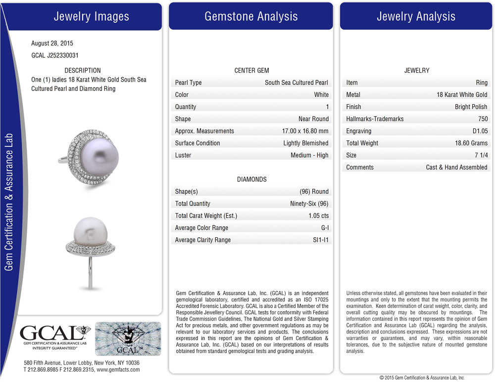 A Gem Certificate & Assurance document
