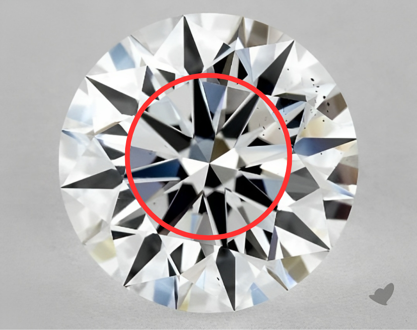 A bad VS2 diamond flaw.
