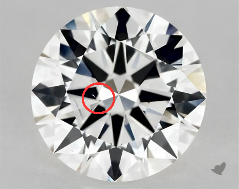 A bad VS2 diamond flaw.