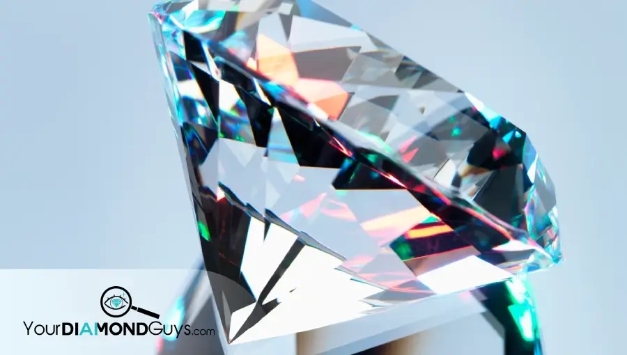 diamond girdle thickness diagram showing girdle on round diamond