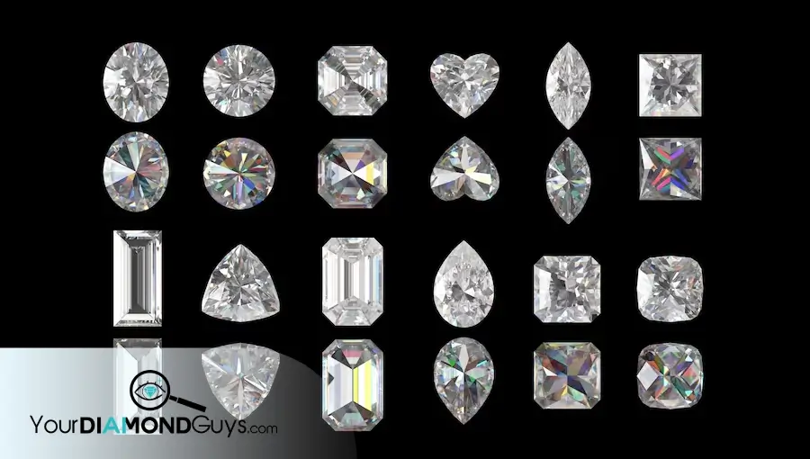 diamond cut quality hub showing brilliant diamonds