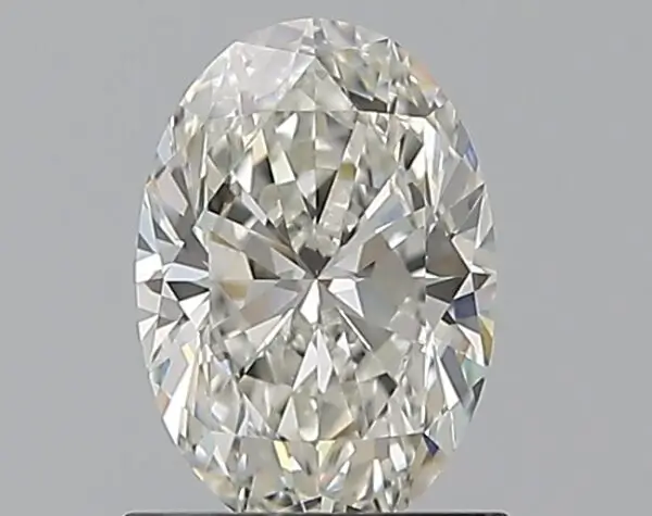 Archived oval diamond candidate A, stock 220584-184, photographed against a gray background