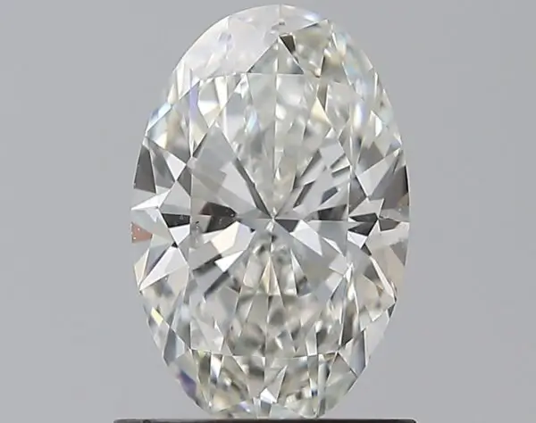 Archived oval diamond candidate B, stock 220697-19, photographed against a gray background