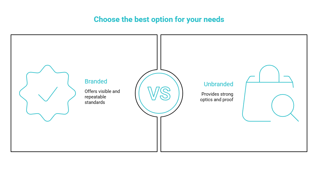 branded vs unbranded the real decision visual selection