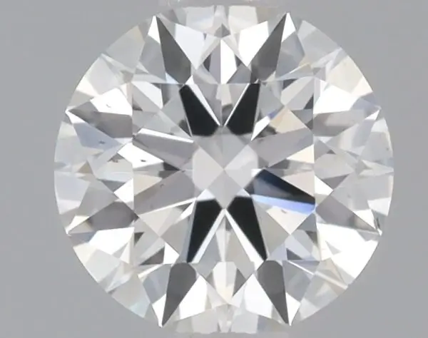 Premium cut round brilliant diamond reference with balanced contrast