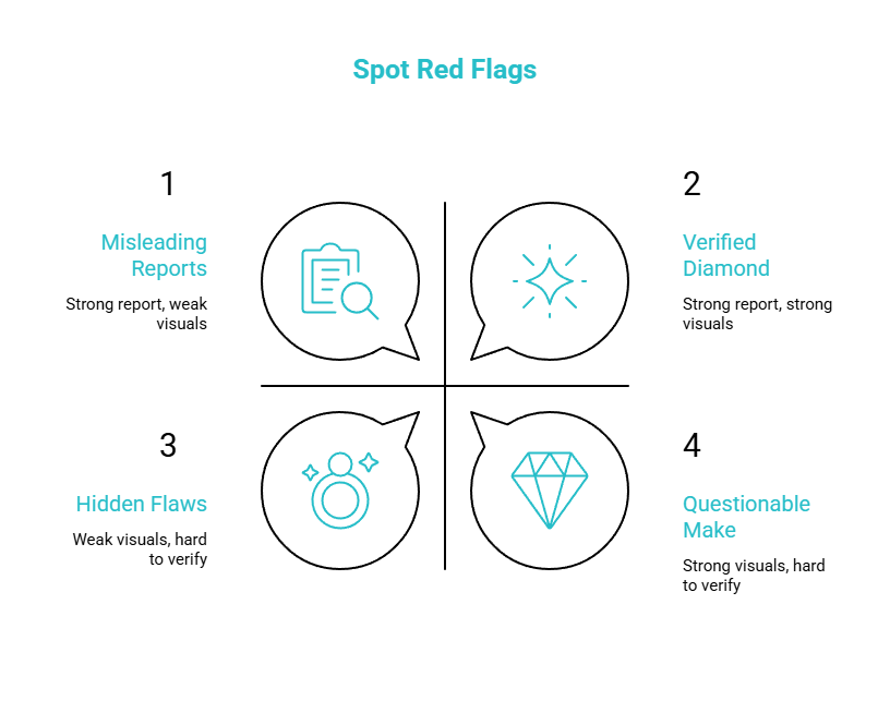 red flags that show up fast visual selection