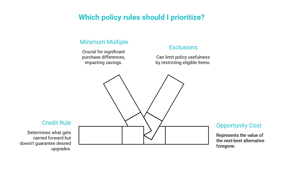 the four rules that decide the value visual selection