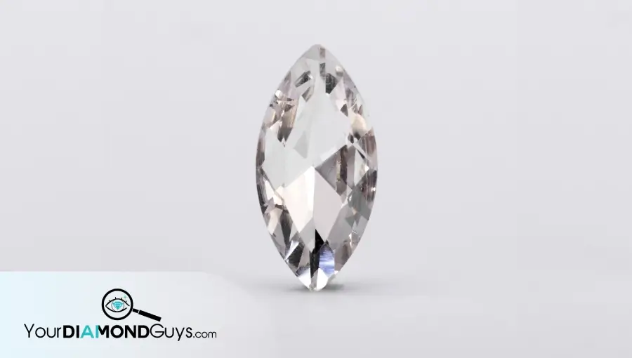 marquise diamond showing elongated shape and pointed ends