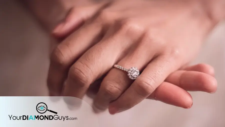 Best diamond shapes for small hands and short fingers showing oval, pear, marquise, and elongated radiant or emerald recommendations