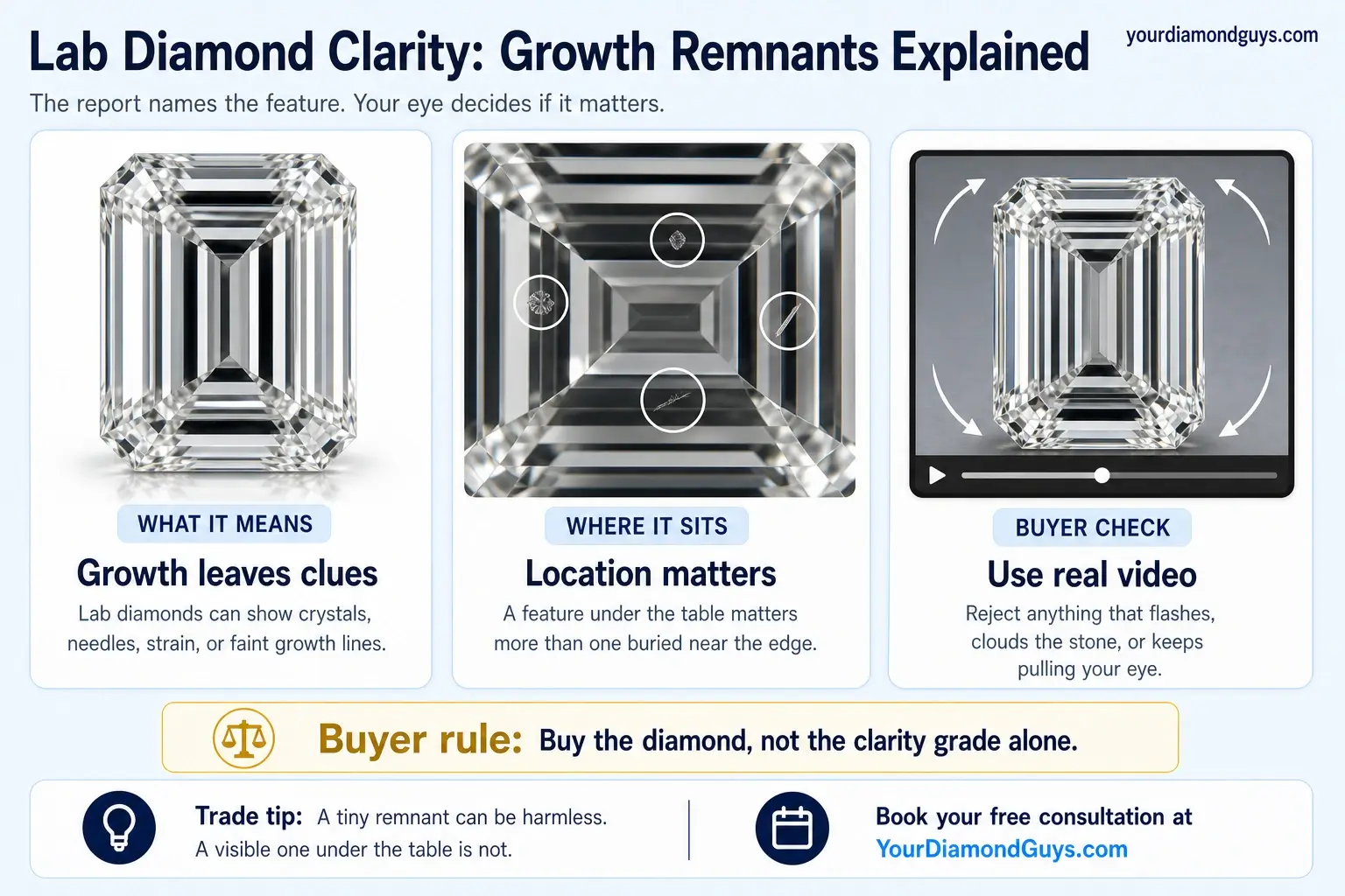 Lab Diamond Clarity: Growth Remnants Explained