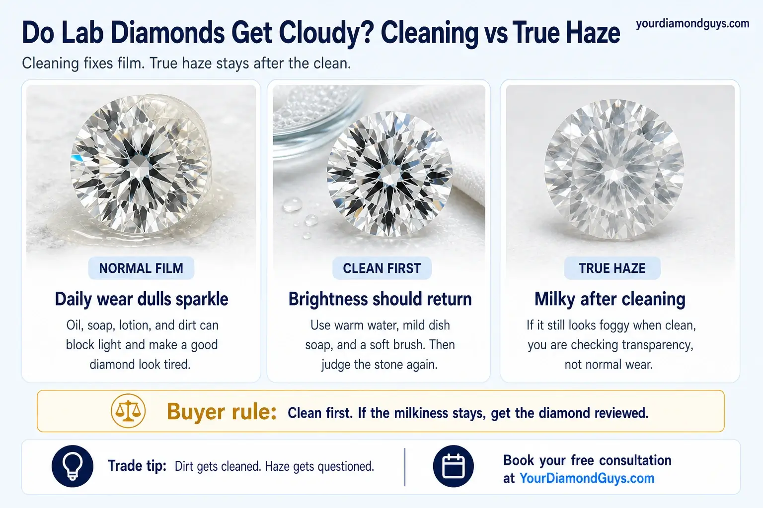 Do Lab Diamonds Get Cloudy?