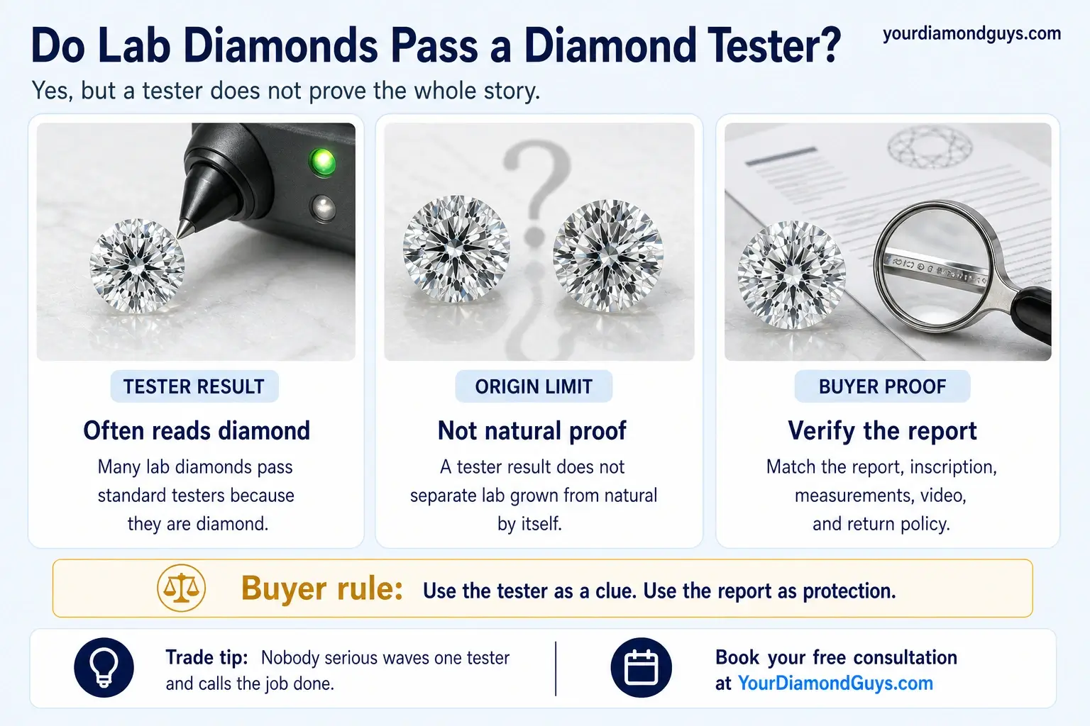Do Lab Diamonds Pass a Diamond Tester?