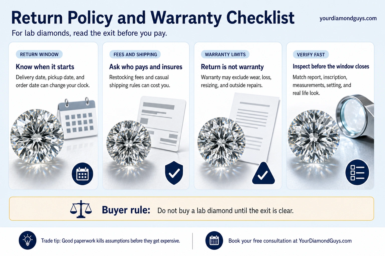 Return Policy and Warranty Checklist