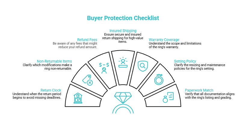 The 7-point buyer protection checklist visual selection guide
