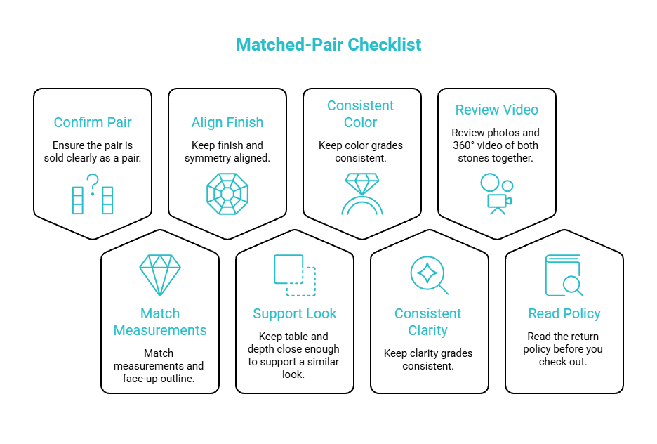 quick matched pair checklist visual selection