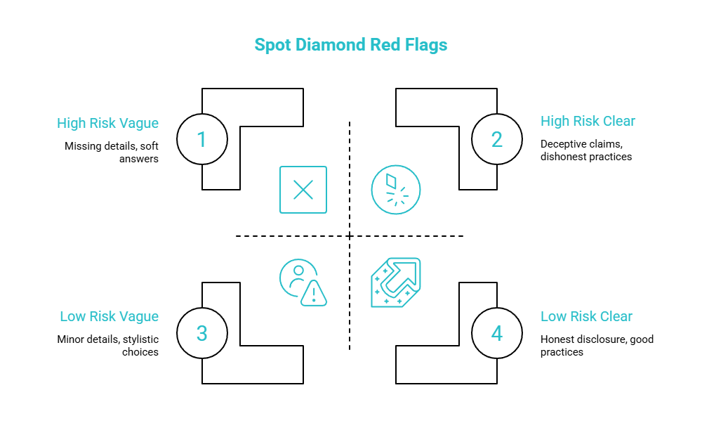 watch for the usual red flags visual selection