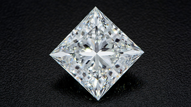 The 15.73 carat square modified brilliant CVD diamond resubmitted after HPHT treatment